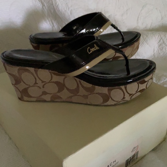 COACH Platform Sandals - Picture 7 of 9